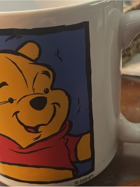 Disney Winnie the Pooh Mug — Yellow, Red & Blue Artwork